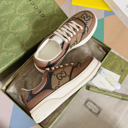 Gucci Screener GG Supreme Brown Sneakers